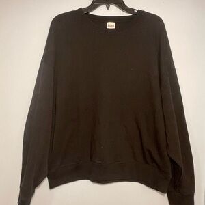 PINK Victoria's Secret Black Crewneck Sweater